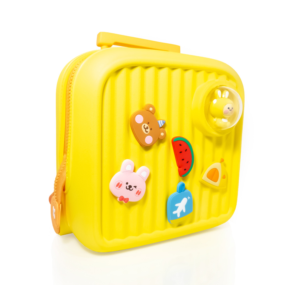 Детский туристический рюкзак Желтый, 29х18х28 см//Рюкзак желтый, желтый. Уцененный товар  #1