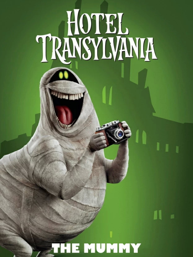 плакат, постер Hotel Transylvania, Монстры на каникулах, Мумия на бумаге, размер 42х60см  #1