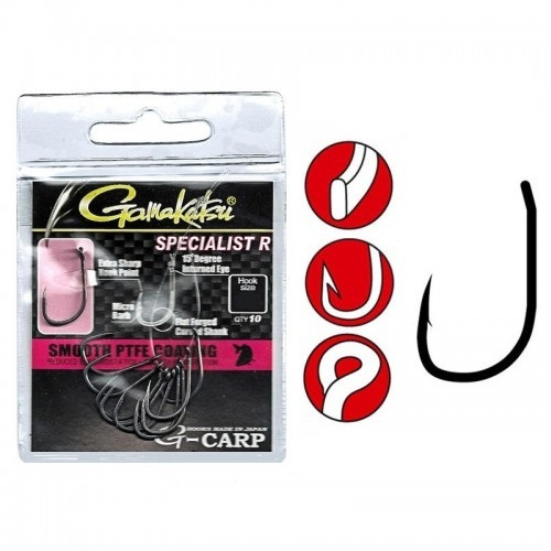 Крючки Gamakatsu G-Carp Specialist R №8 10 шт. #1