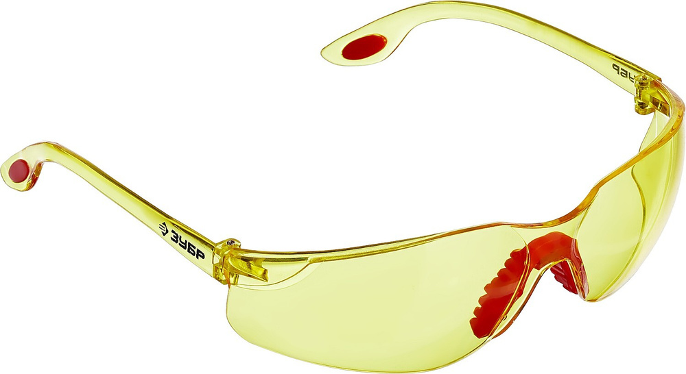 ЗУБР жёлтый, двухкомпонентные дужки, очки защитные Спектр 3  #1