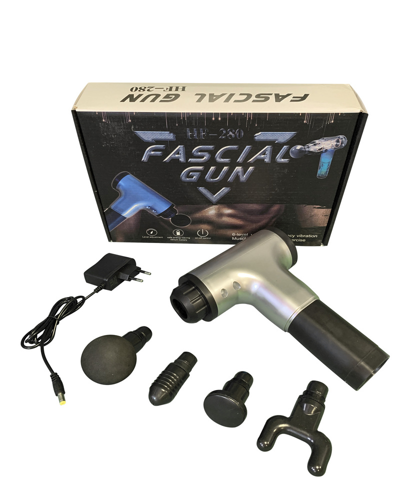 Мышечный массажный (ударный) пистолет, электрический массажер для мышц, портативный ручной вибрирующ #1