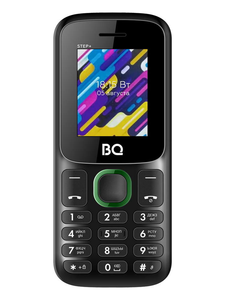 Мобильный телефон BQ 1848 Step+, черный, зеленый #1