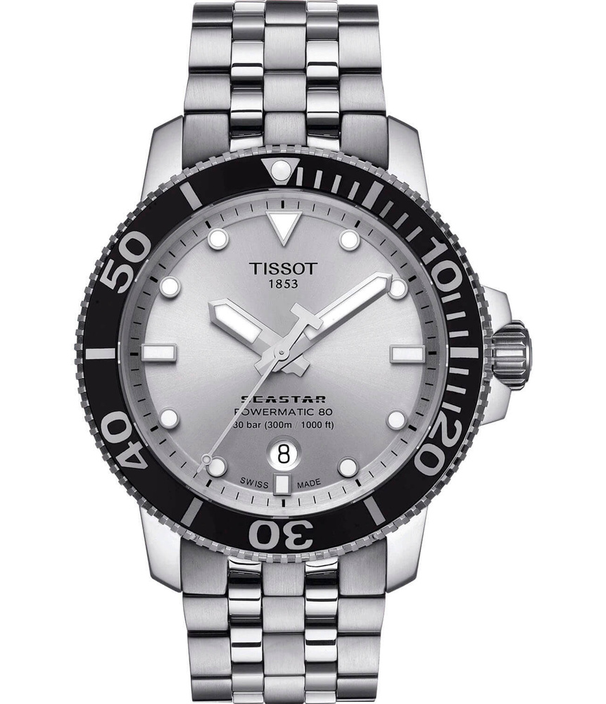 Швейцарские мужские механические часы Tissot Seastar 1000 Powermatic 80 T120.407.11.031.00  #1