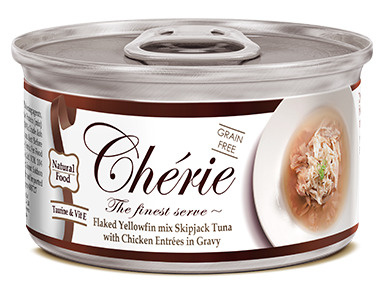 Корм влажный Pettric Cherie Signature Gravy для кошек, с тунцом и курицей в подливе, 24 шт х 80 гр  #1