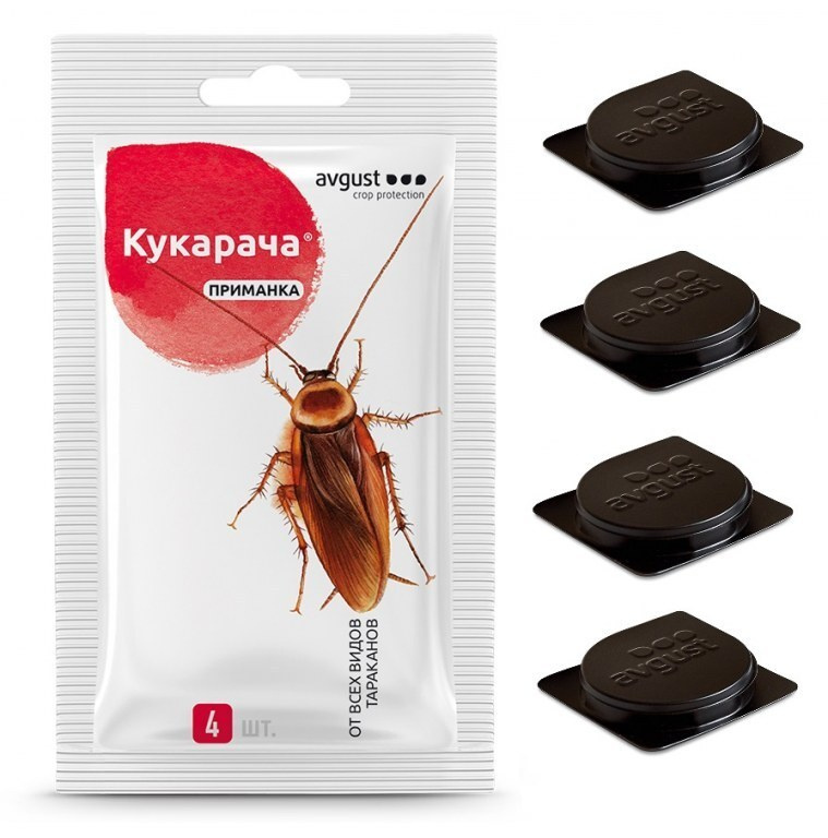 Средство от всех видов тараканов "Кукарача" приманка, 4 шт х 1,5 г  #1