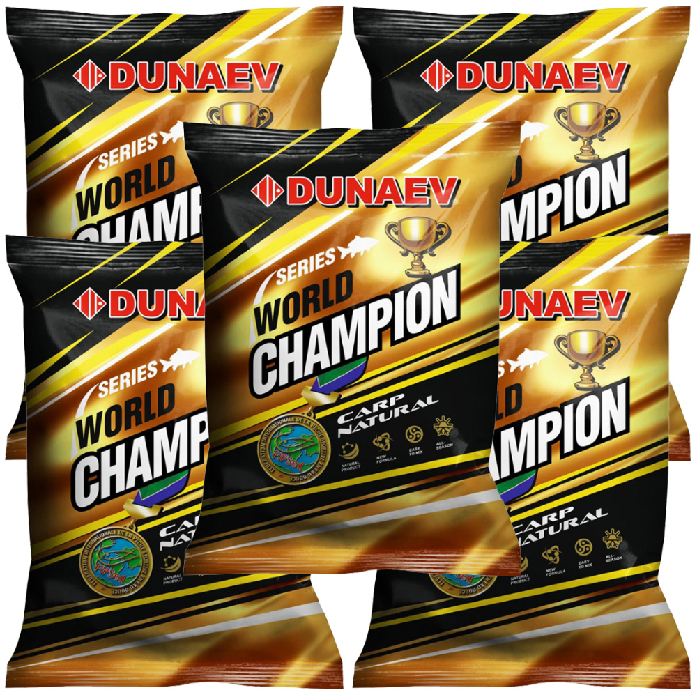 Прикормка Dunaev WORLD CHAMPION Carp Natural (5 упаковок/ 5 кг) #1