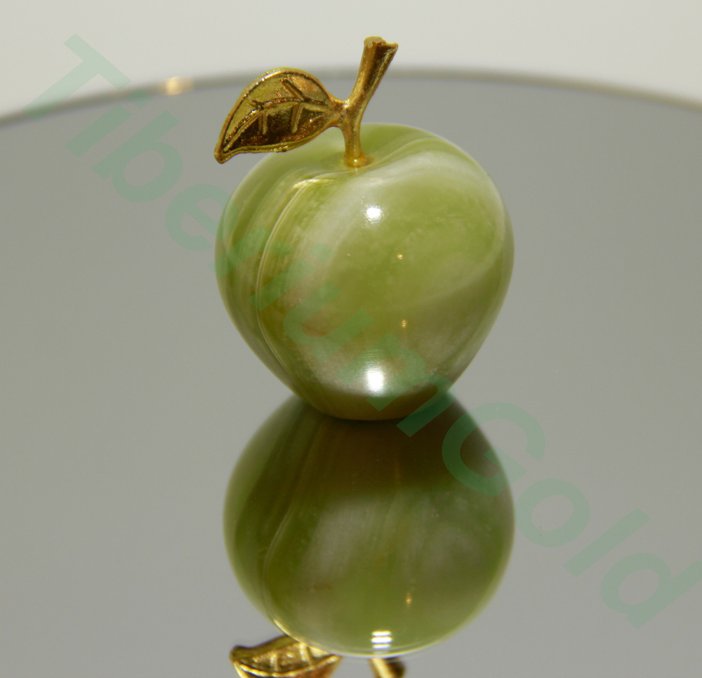 Яблоко из натурального камня Оникс 3,5 см. #1