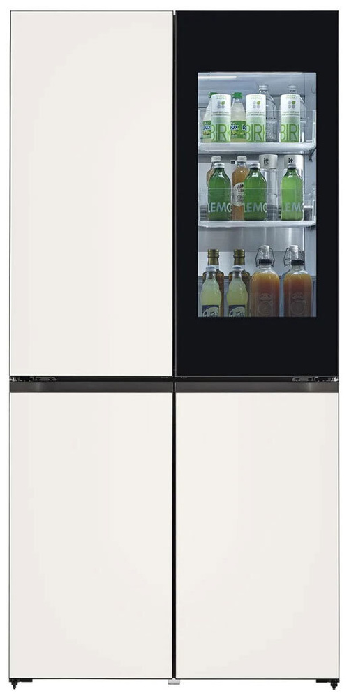 Холодильник Side by Side LG GR-X24FQEKM, Многокамерный / Objet Collection, бежевый  #1