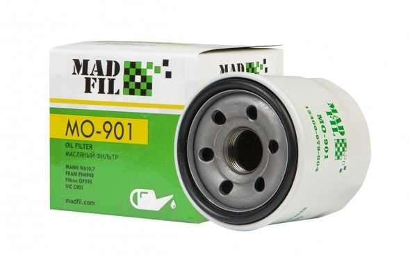 Фильтр масляный MADFIL MO-901 (Аналог MannFilter W610/7, W67/1) #1