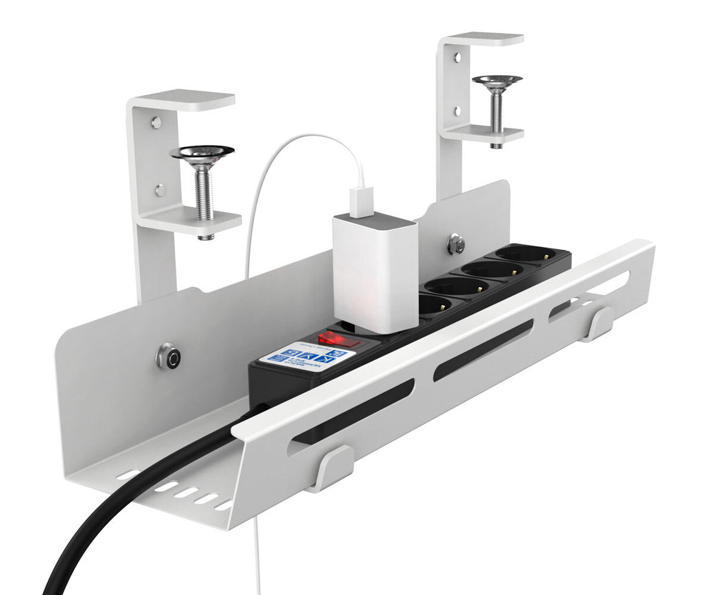 Органайзер для кабелей под стол подвесной / Кабель канал /Держатель сетевого фильтра под стол - длина #1