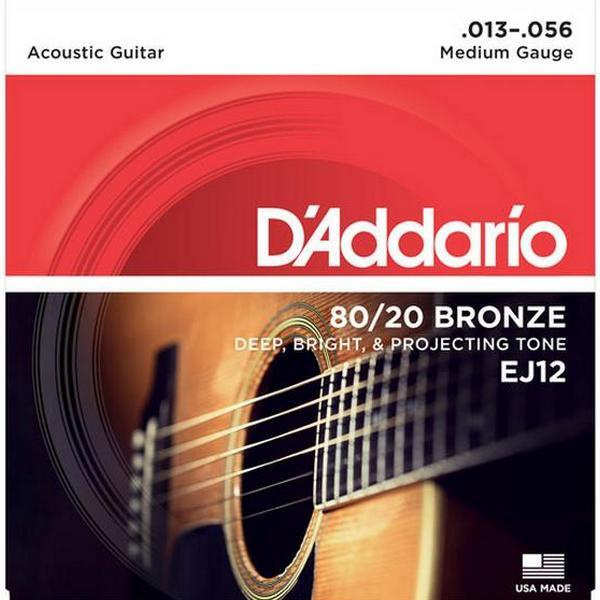 Струны D'Addario 80/20 Bronze Acoustic 13-56 (EJ12). Оригинальные, США! #1