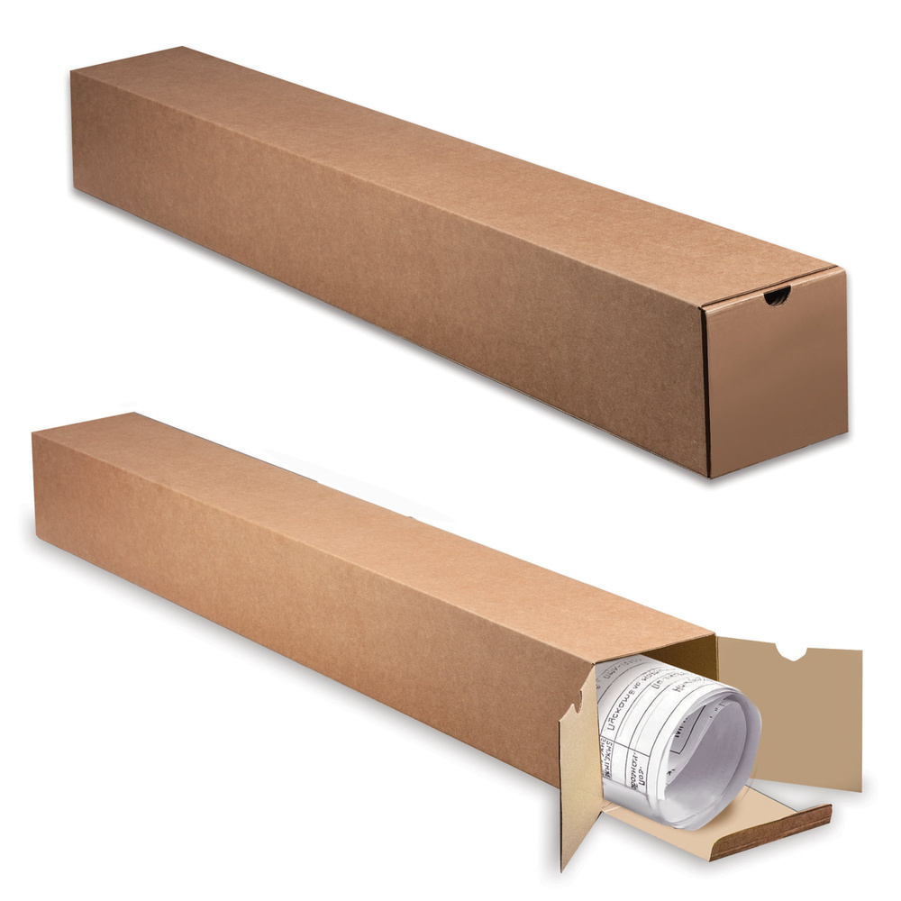 Коробка-тубус 520х75х50 мм картонный (100 шт) #1