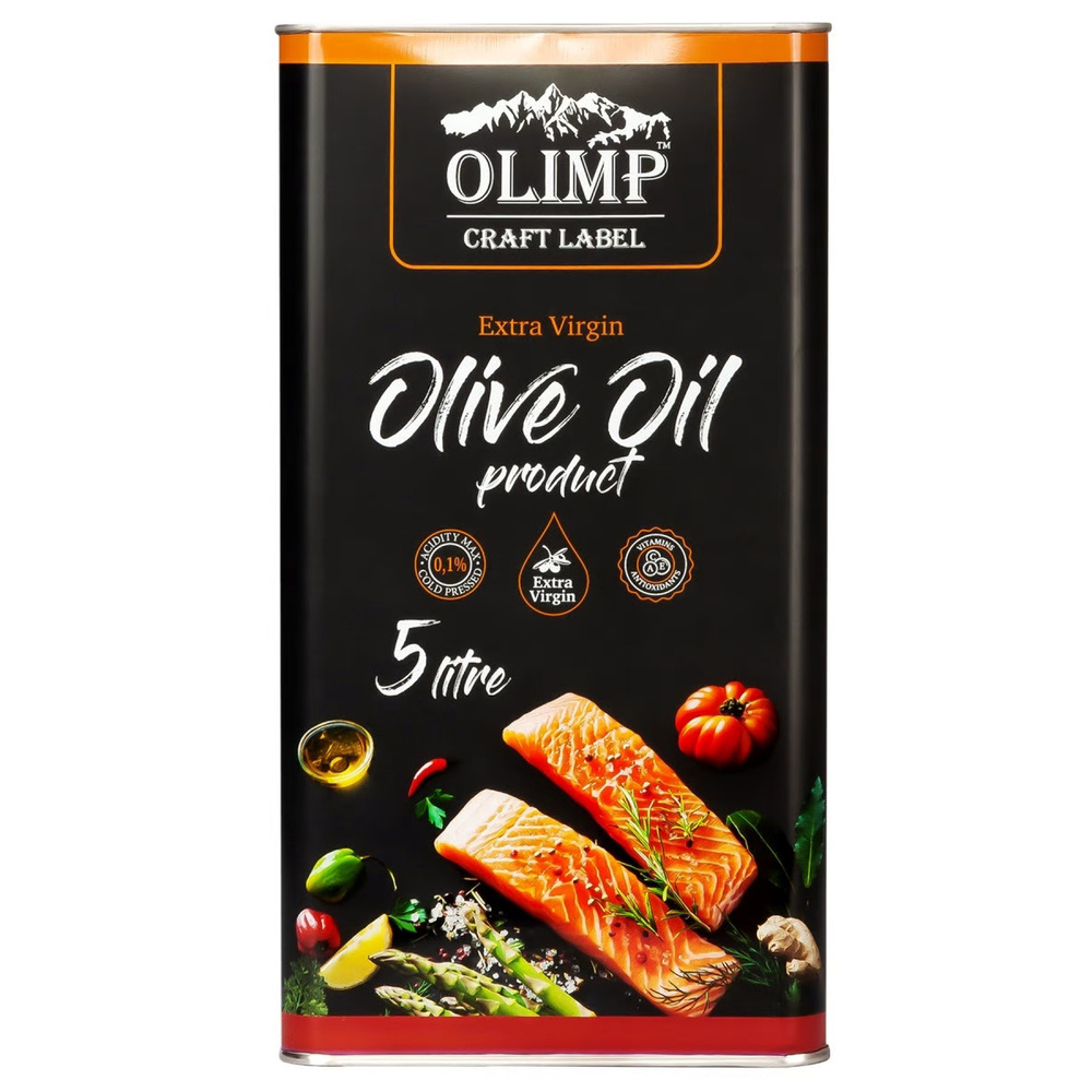Оливковое масло Olimp Craft Lable Extra Virgin Olive Oil для Рыбы 5л, Греция  #1