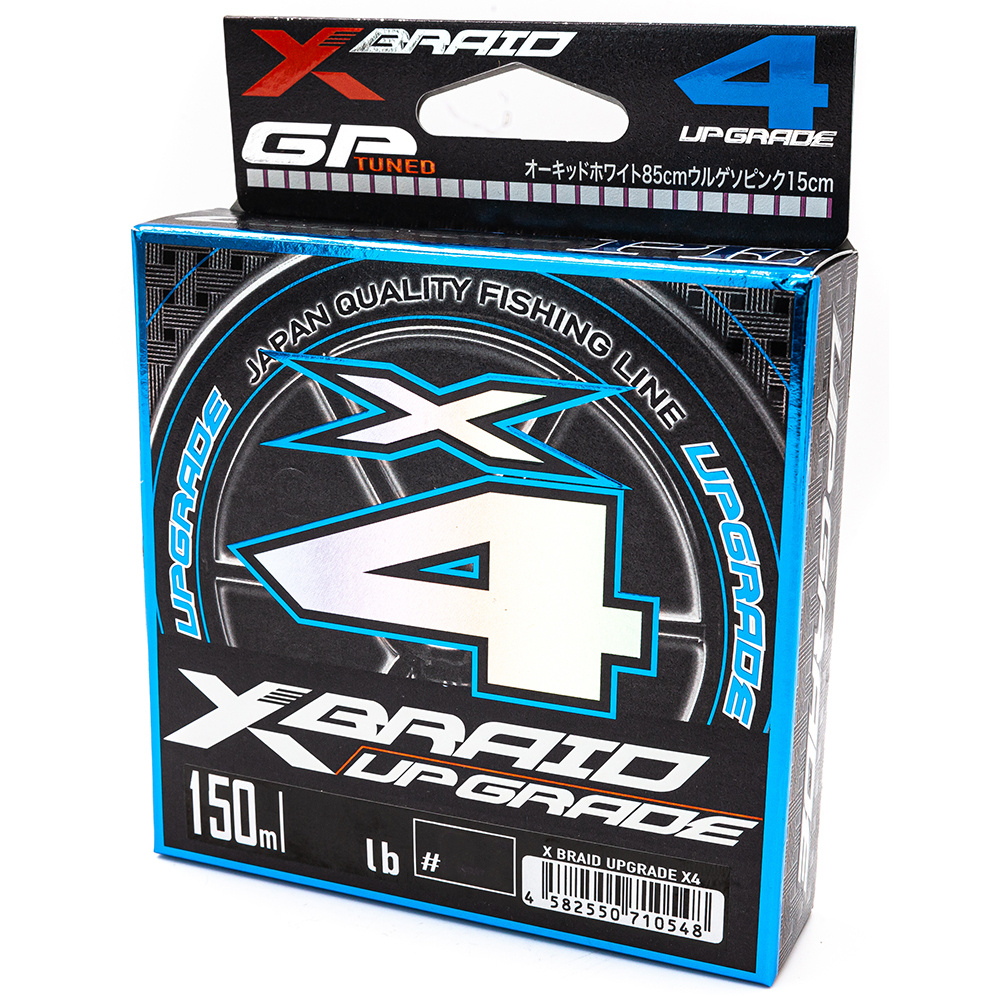 Шнур PE YGK X-BRAID Upgrade X4 #0.6/12LB (150 м, 0.128 мм, 5.45 кг, бело-розовый)  #1