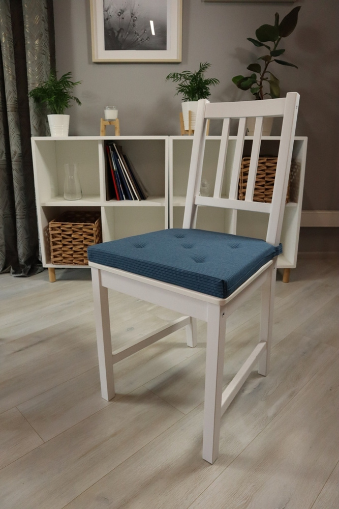 Linen Way Подушка на стул Подушка-сидушка на стул чехол 100% хлопок, размер 42х40х4 см Икеа Юстина 40x42 #1