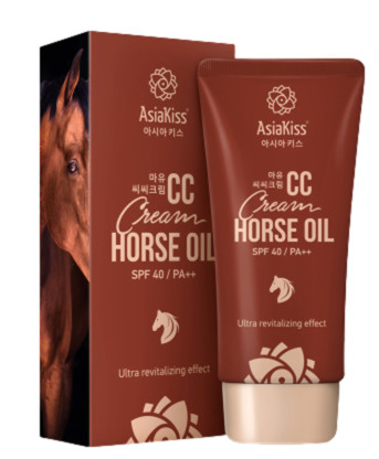 AsiaKiss CC-крем для лица с экстрактом лошадиного жира и ультра оздоравливающим эффектом SPF 40 PA++ #1