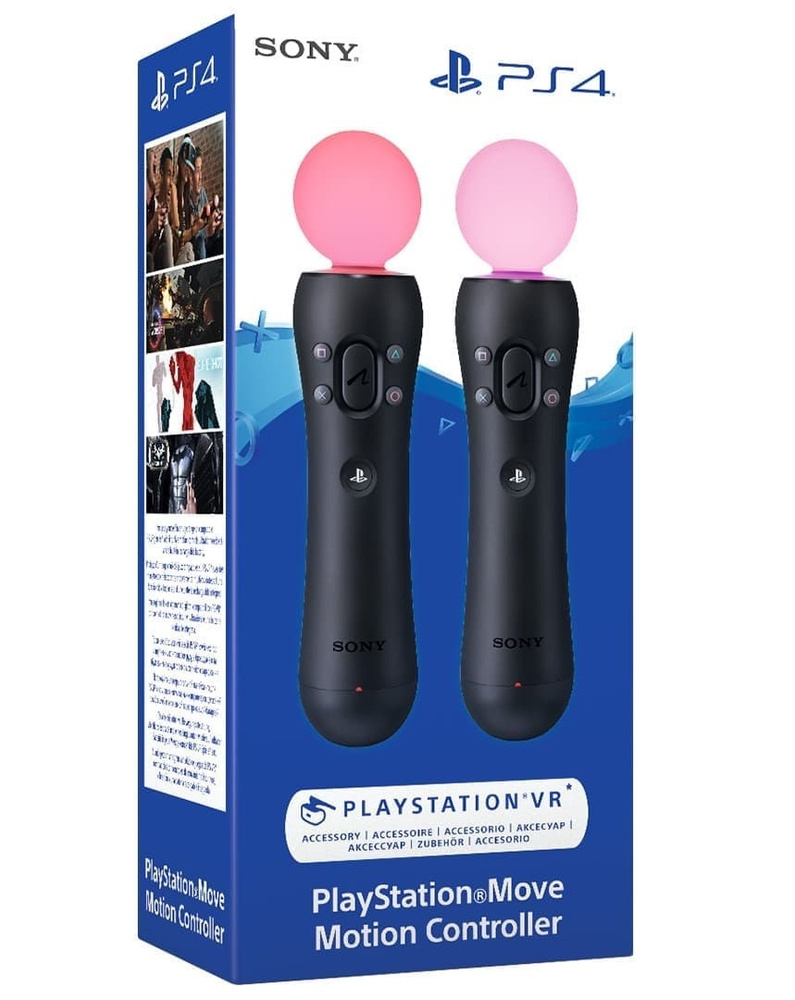 PlayStation Геймпад Контроллеры движений Move Twin Pack (CECH-ZCM2E), черный  #1