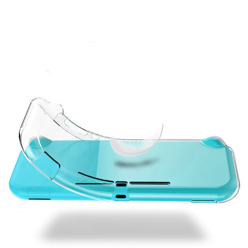 Чехол-накладка MyPads из мягкого силикона прозрачная для игровой приставки Nintendo Switch lite  #1