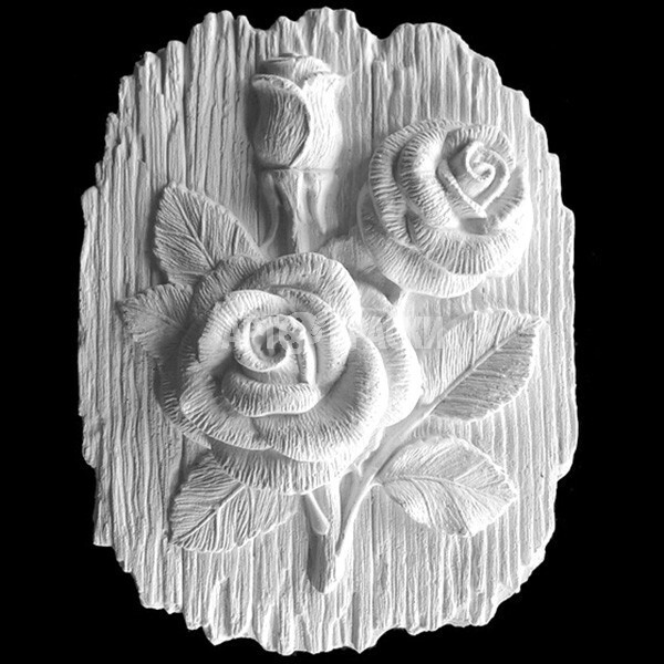 Основа под роспись гипсовая "Розы" 19х15х3, с петелькой, заготовка, фигура гипсовая  #1
