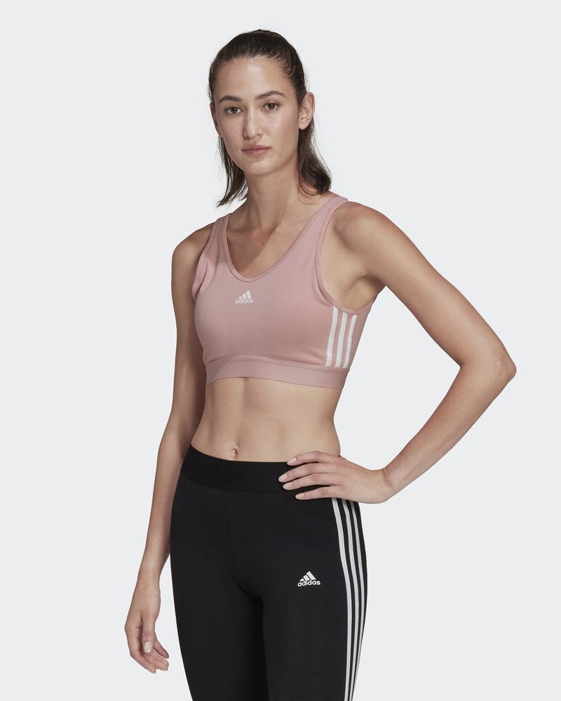 Топ-бра adidas Sportswear Essentials 3-Stripes Crop Top With Removable Pads #1