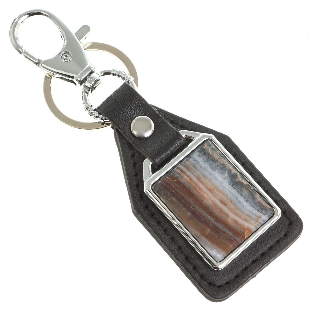 Брелок для ключей из камня шайтанский переливт / сувенир из натурального камня / брелоки для ключей / #1