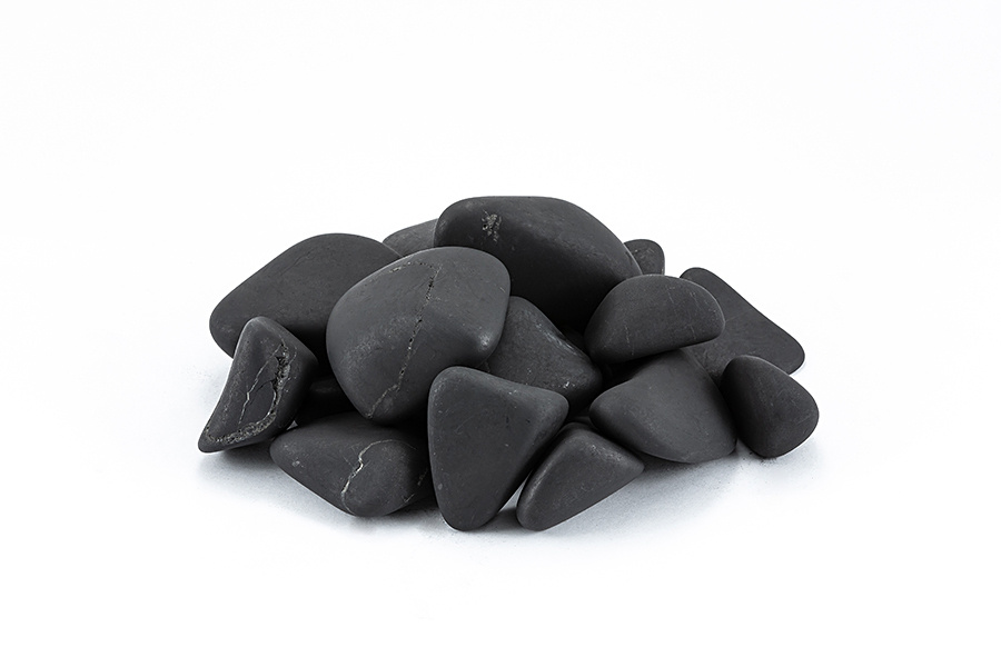 Камень декоративный черный Галька шунгит 1-2 см 250 грамм #1