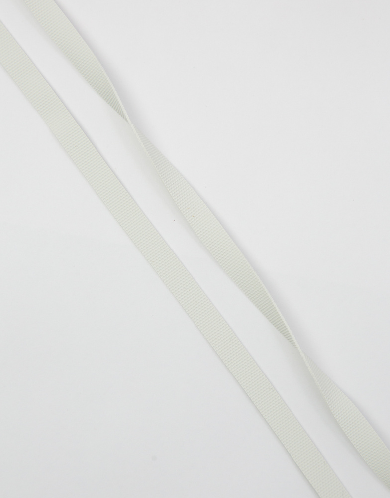 Латексная резинка для купальников рельефная цвет Белый, 7 мм, 30 м  #1