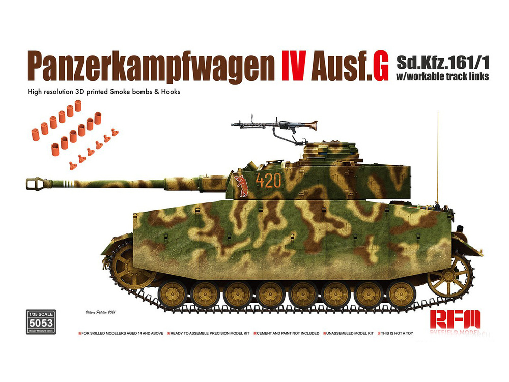 RM-5053 RFM Немецкий средний танк Pz.Kpfw. IV Ausf. G Sd.Kfz. 161/1 (1:35) #1