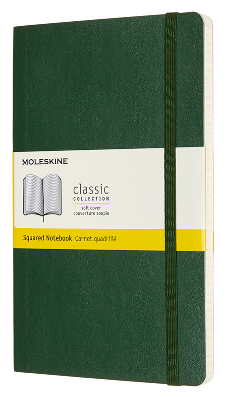 Комплект 5 шт. Блокнот Moleskine CLASSIC SOFT QP617K15 Large 130х210мм 192стр. клетка мягкая обложка #1