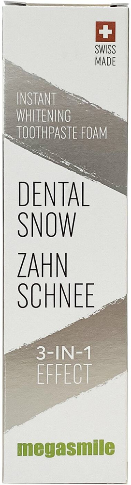 Edel+White / Зубная паста-пена Megasmile Instant Whitening Dental Snow 3in1 Effect Моментальное Отбеливание #1