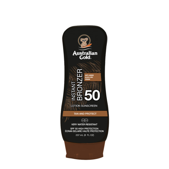 AUSTRALIAN GOLD SPF 50 Lotion Instant Bronzer солнцезащитный лосьон c бронзаторами, 237 мл  #1