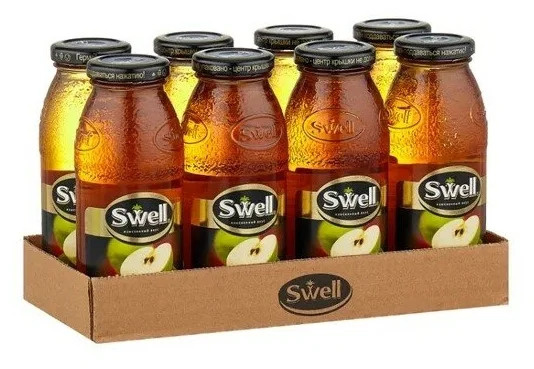 Сок Swell / Свелл яблочный осветленный 0,25 л (8 штук) #1