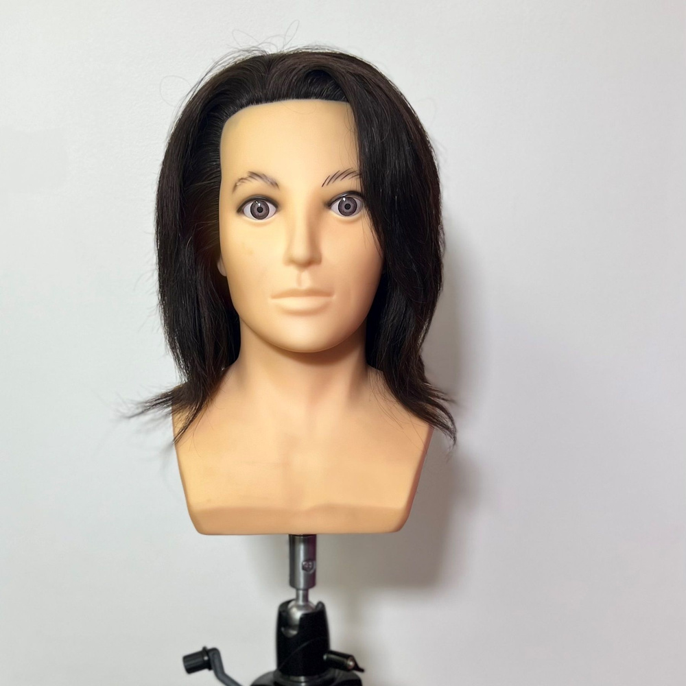 Учебная голова манекен / Болванка для причесок San Valero Виктор / Инструмент кукла для парикмахера с #1
