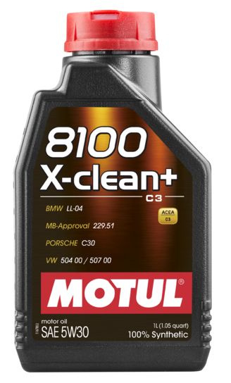 MOTUL 8100 X-CLEAN + 5W-30 Масло моторное, Синтетическое, 1 л #1