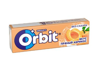 Жевательная резинка ORBIT Абрикос, 13,6г, Россия, 13,6 г, 10 шт. #1