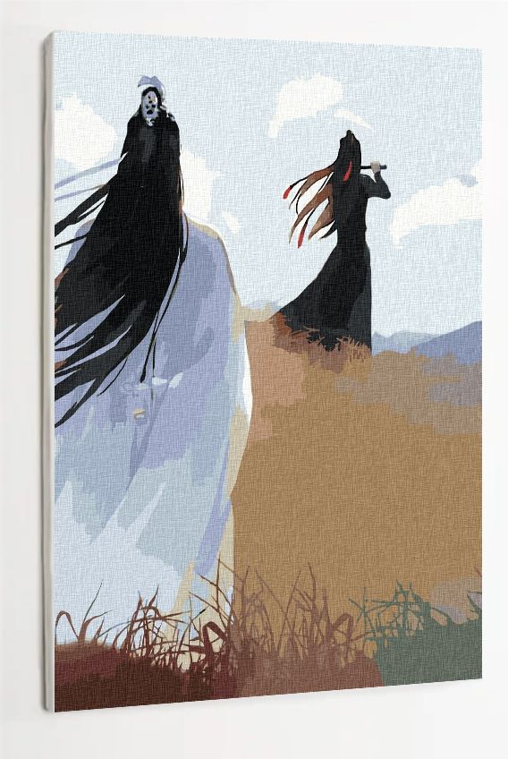 Картина по номерам на холсте с подрамником "Аниме. Магистр Дьявольского Культа", 40х50 см  #1