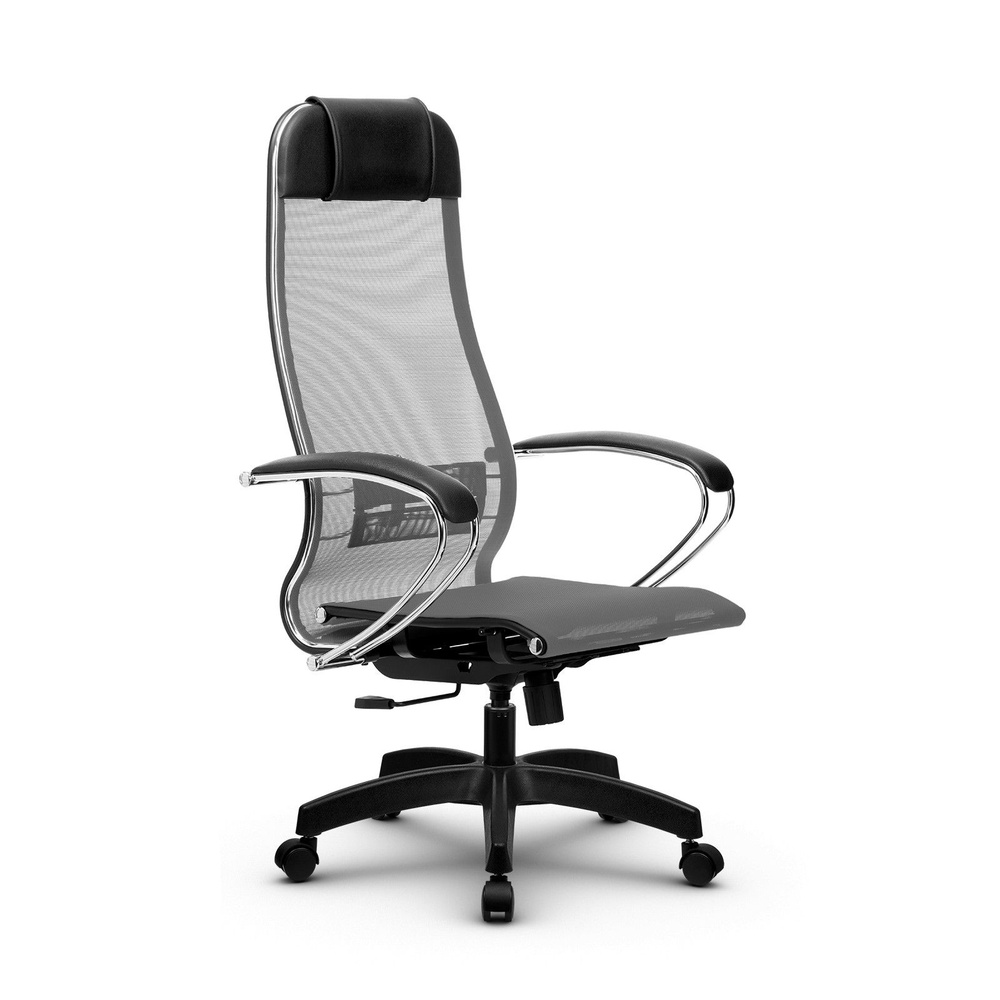 Компьютерное кресло МЕТТА-4(MPRU)/подл.131/осн.001 серый/серый  #1