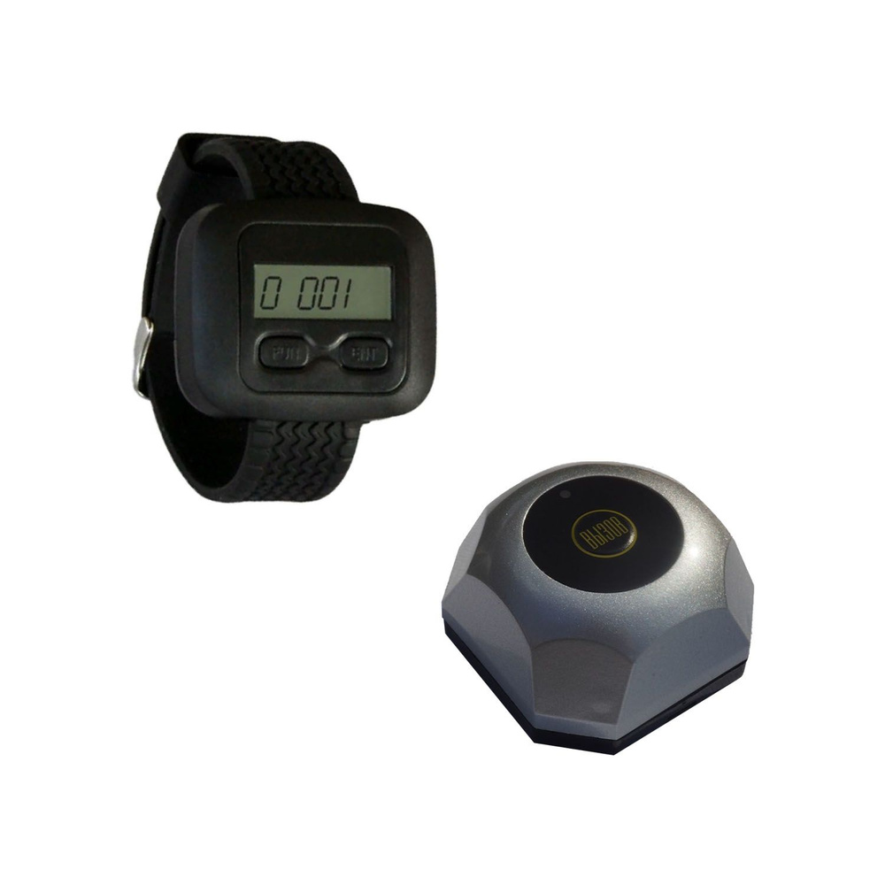 Комплект системы вызова персонала: часы-пейджер П-10 и 1 кнопка вызова К-21  #1