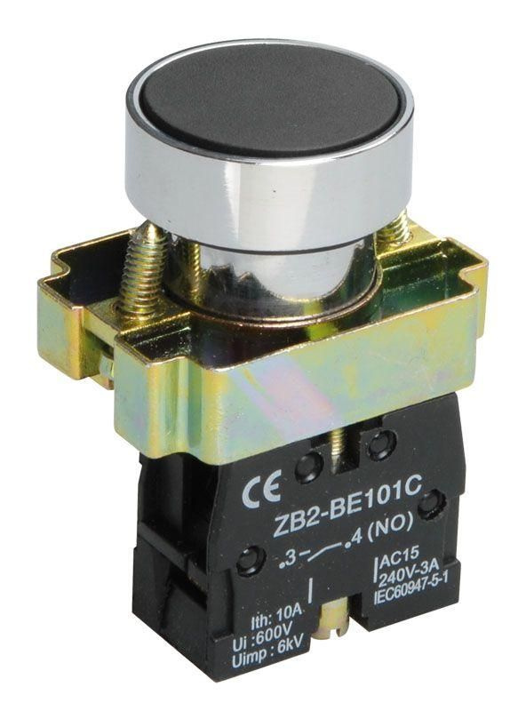 Кнопка LAY5-BA21 без подсветки черн. 1з IEK BBT60-BA-K02 #1