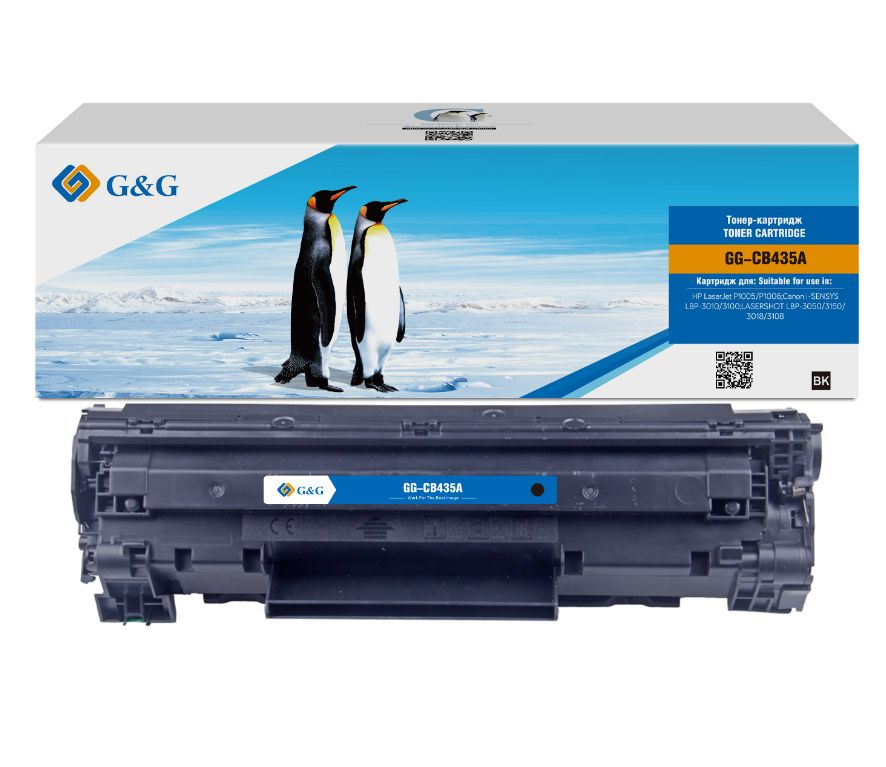 Картридж лазерный G&G GG-CB435A / 35A / CB435A черный 1500 стр., для HP (GG-CB435A)  #1