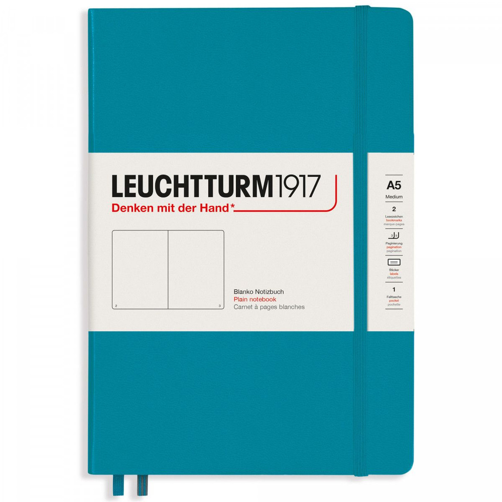 Записная книжка Leuchtturm Medium A5 Ocean твердая обложка 251 стр, 365494  #1