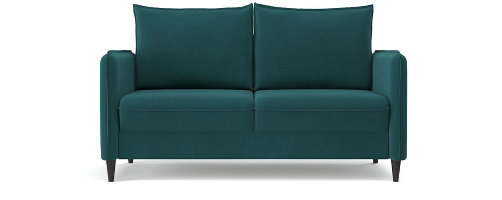 Диван-кровать раскладной PUSHE Фьорд Smart 140, велюр, темно-зеленый  #1
