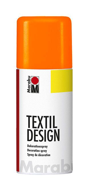 Marabu Краска в аэрозоли TextileDesign, 150 мл, оранжевый неоновый #1