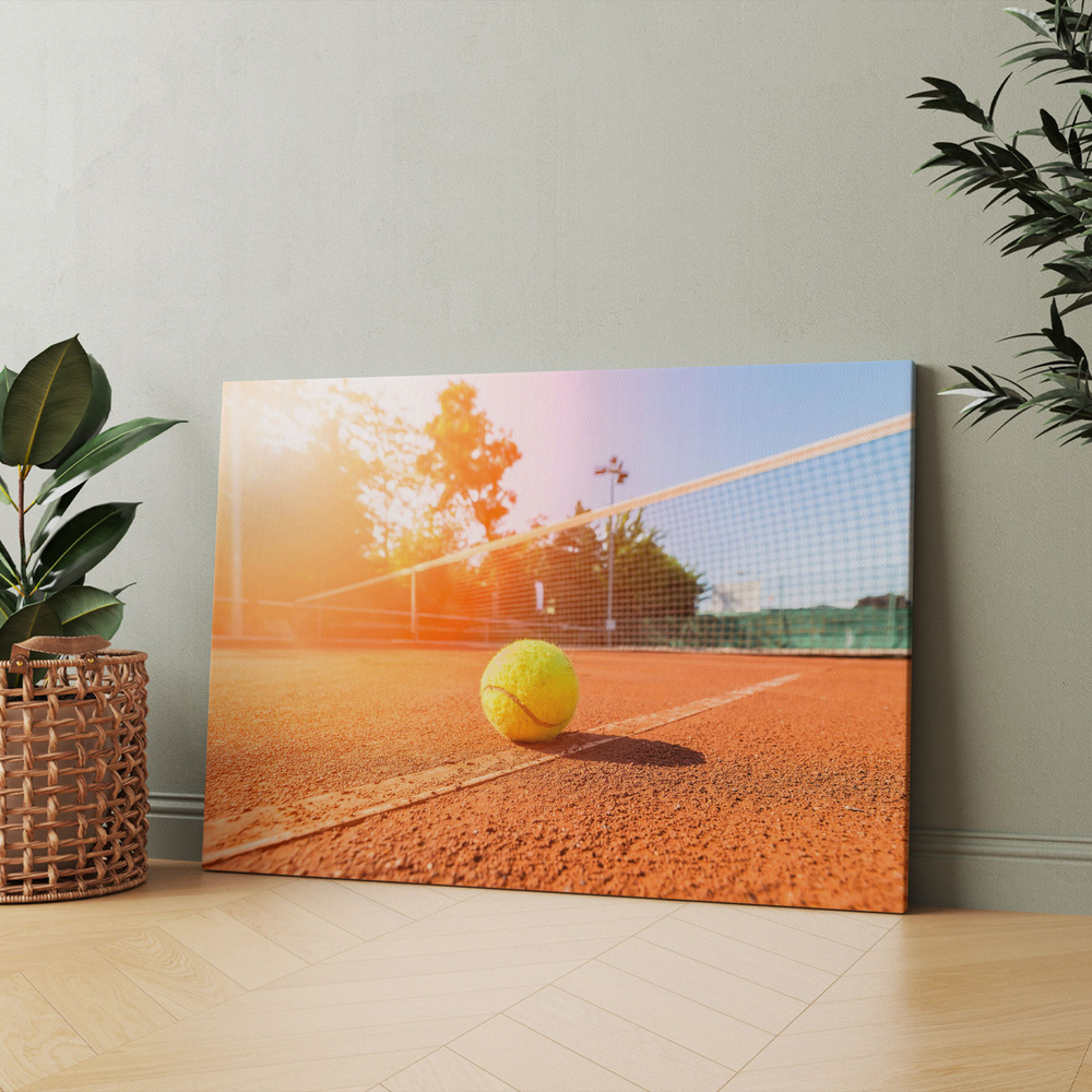 Картина на холсте (большой теннис корт) 50x70 см/для интерьера/в комнату/на стену/в подарок  #1