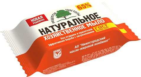 НМЖК Мыло хозяйственное 65% твердое (упакованное) 150 гр - 6 шт  #1