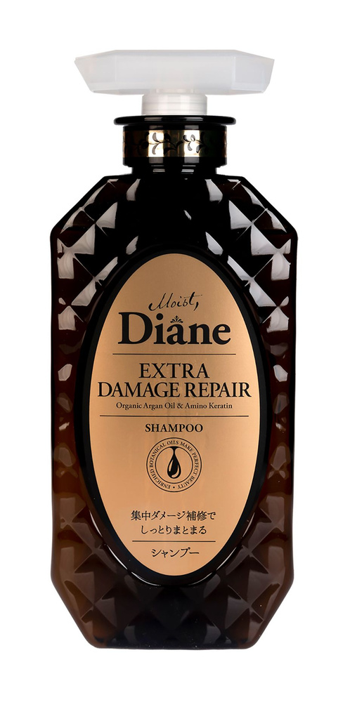 Восстанавливающий шампунь с кератином / Moist Diane Extra Damage Repair Organic Argan Oil Amino Keratin #1