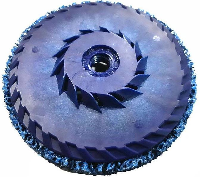 Круг зачистной из нетканого материала GTOOL CD синий (грубый) 125х15хМ14  #1