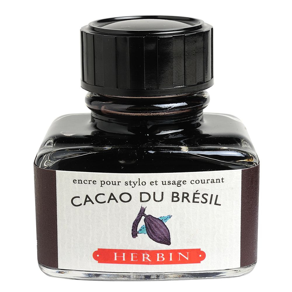 Чернила в банке Herbin. 30 мл. Cacao du Bresil Бразильский какао #1