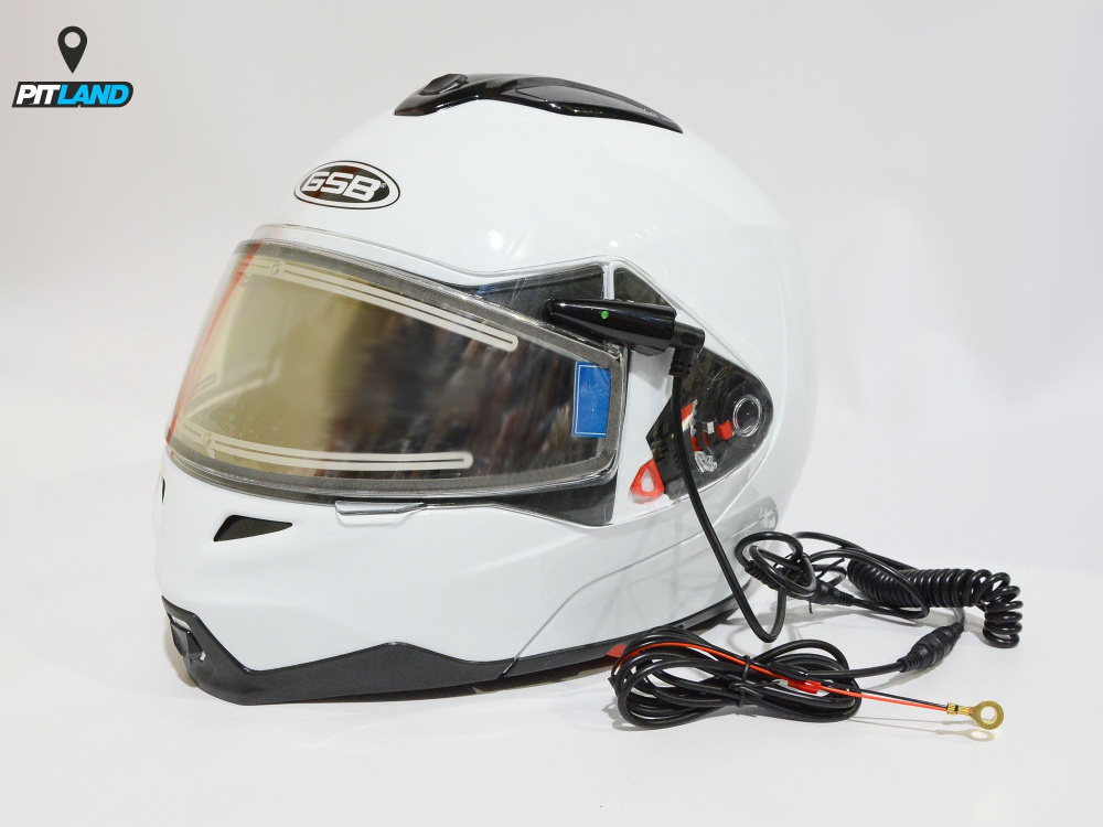 Шлем модуляр GSB G-339 White Glossy (размер XS) #1