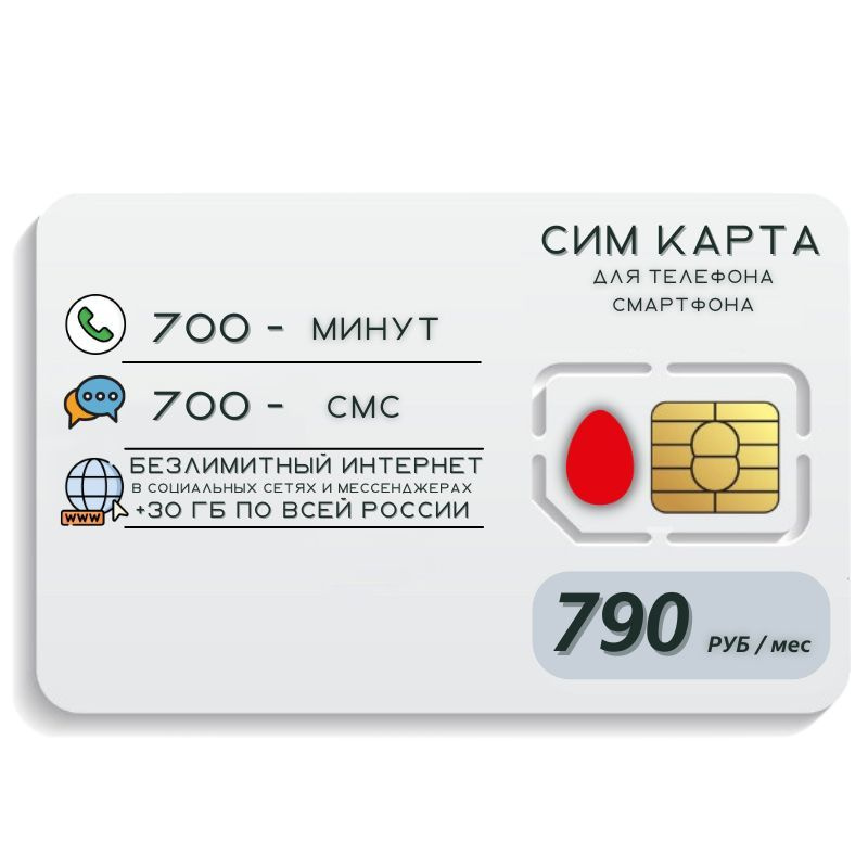 SIM-карта Безлимитный Интернет от МТС за 790 рублей. Sim карта MTS 2G/3G/4G/LTE работает по всей России. #1